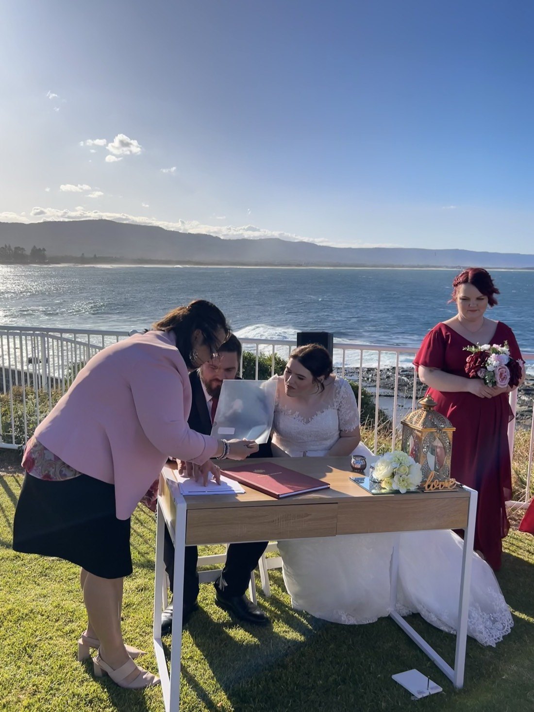 A moment from a Marry and Celebrate ceremony