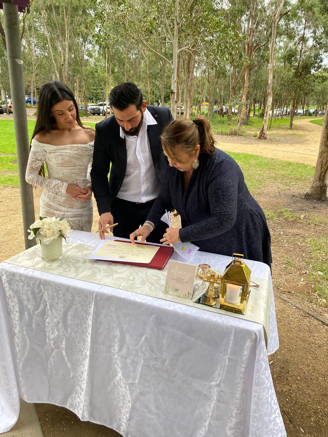 A moment from a Marry and Celebrate ceremony
